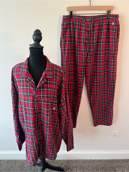 Polo Ralph Lauren Other - Polo Ralph Lauren Plaid Flannel Panama Set with Horse Logo